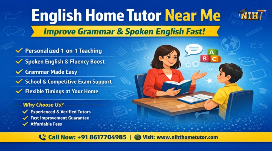 English Home Tutor Near Me for Improve Grammar and Spoken English