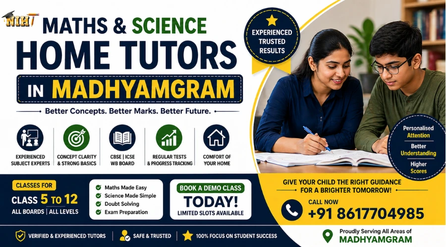 Best home tutors in madhyamgram for all classes